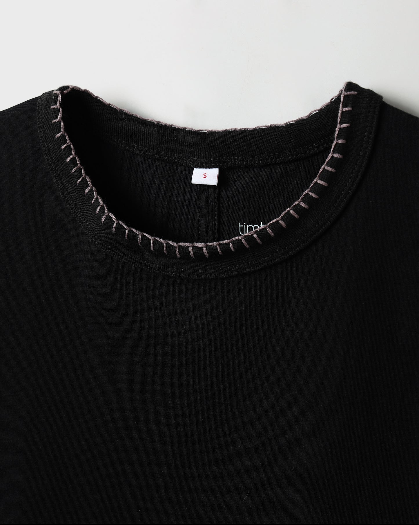 Short Sleeve Basic T-shirt with split slits