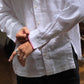 Men In White Linen Shirt