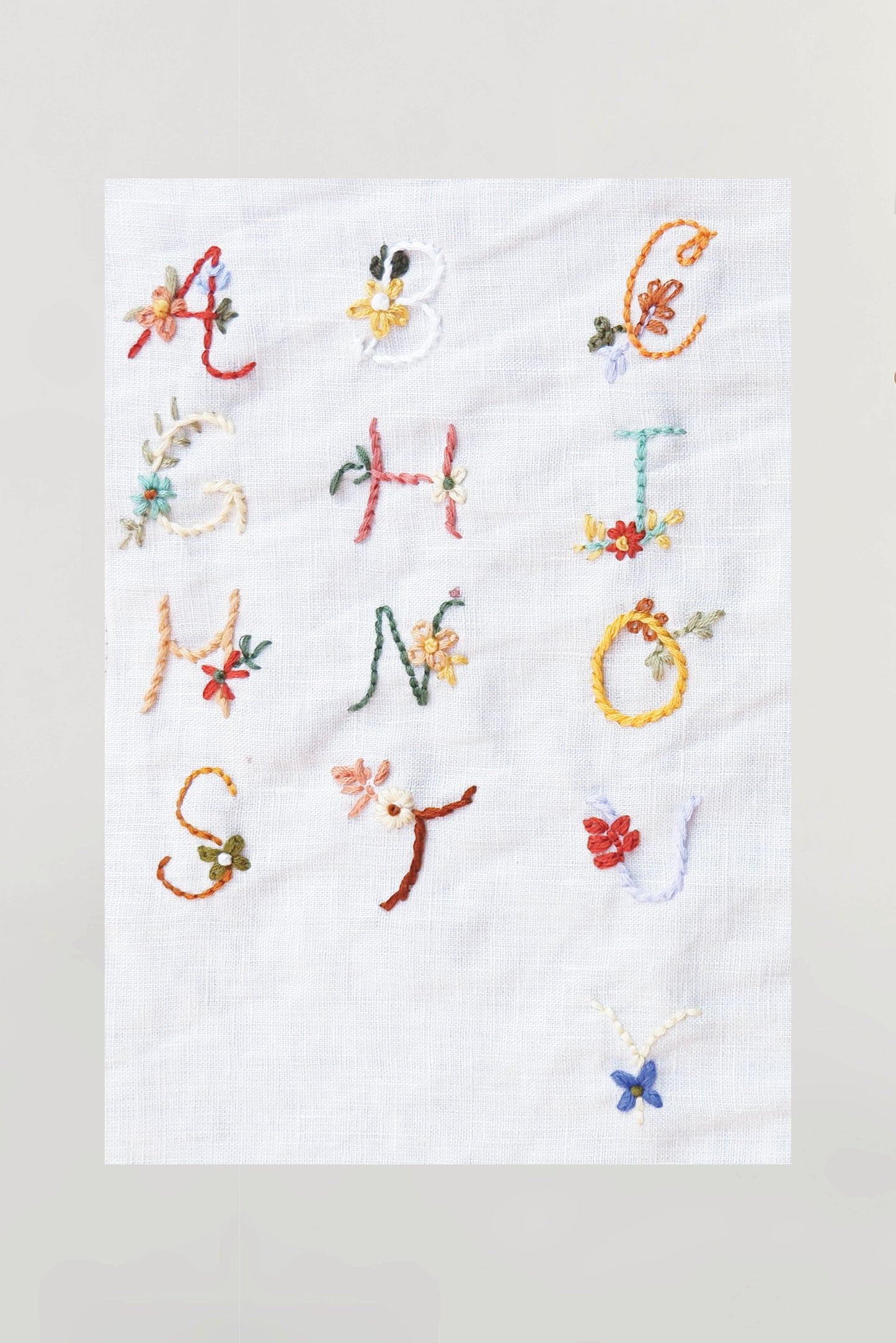 Hand embroidery service - letters